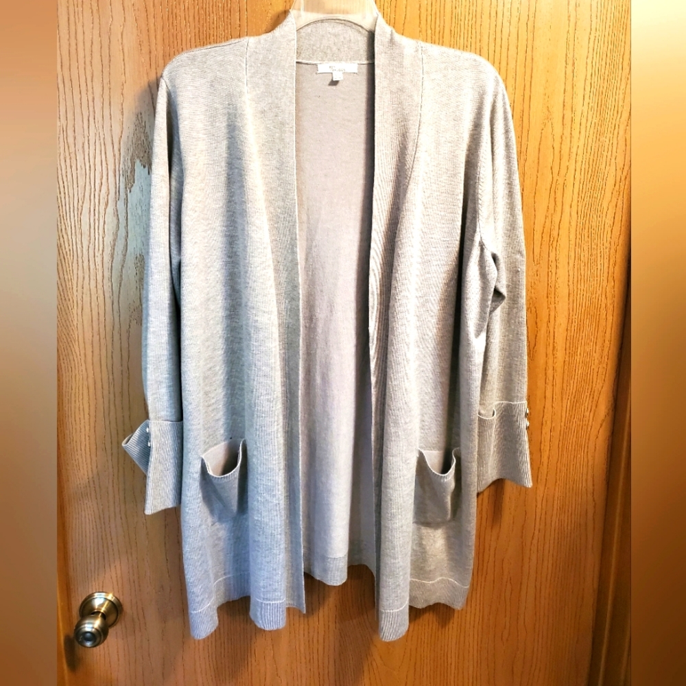 89th & Madison Long Open Front Cardigan size 2X